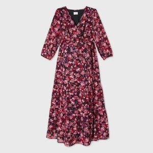 NWT Isabel Maternity Women Belt Floral Dress L